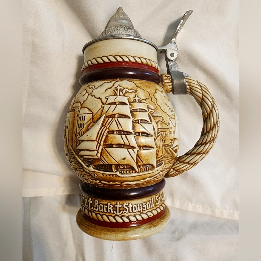 1977 Avon Ceramarte Brazil Decorative Beer Stein